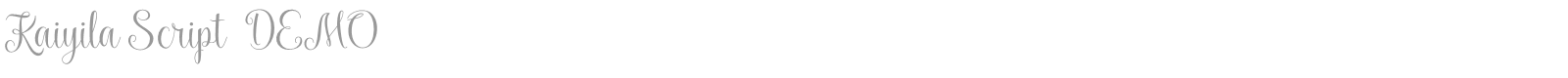 Kaiyila Script font preview